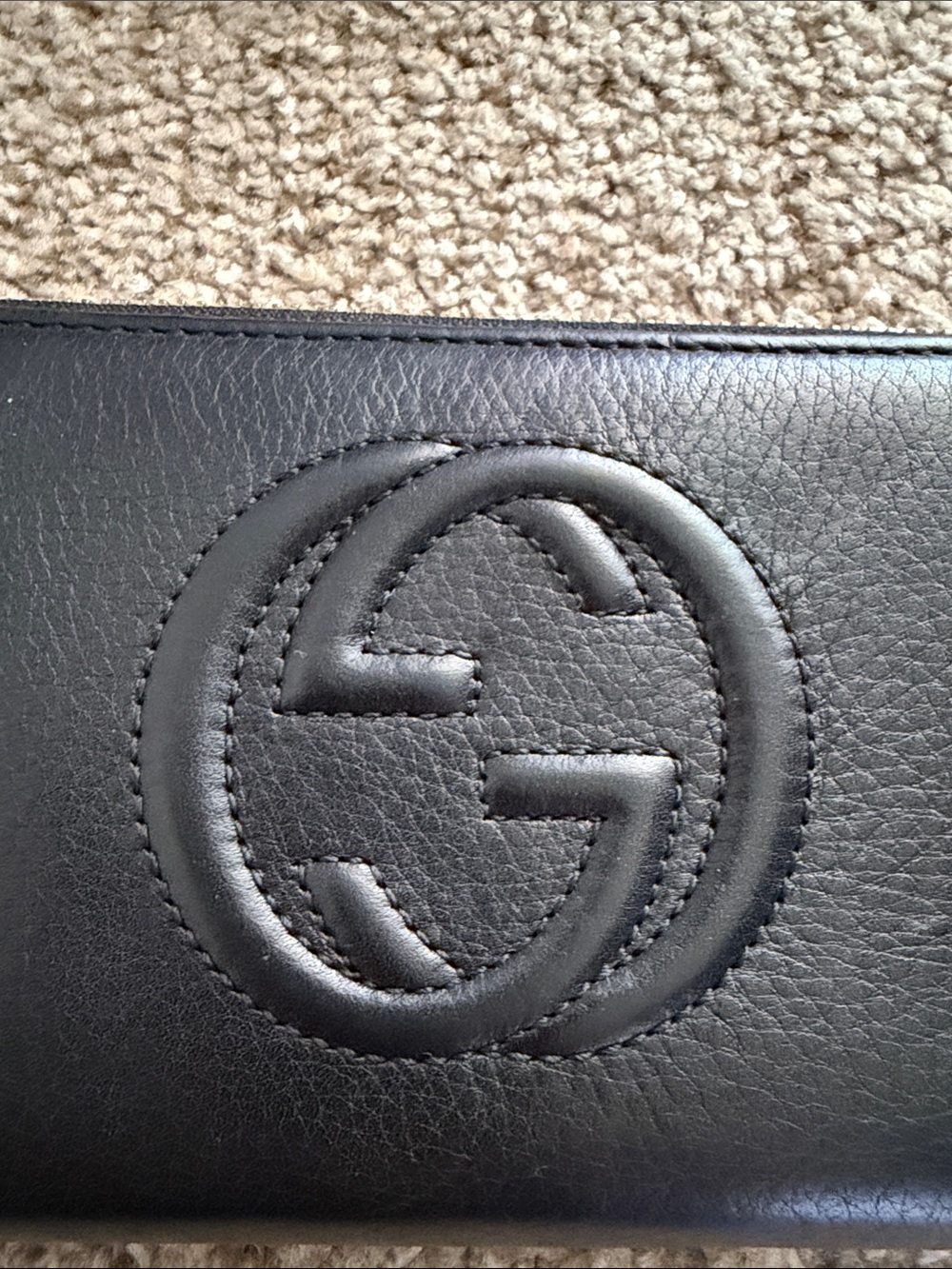 Gucci Black Wallet Leather Zip - Picture 2 of 7